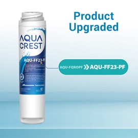 AQUA CREST FQROPF Under Sink Water Filter Replacement, Replacement for FQSLF, FQROPF, GXSV65R, GQSV65R, PXRQ15F, PNRQ15F, NSF 42 Certified (1 Set)