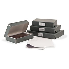 Gaylord Archival Blue/Grey Unbuffered Rare Book Preservation Kit - 9 3/4W x 14 1/4L x 2"H