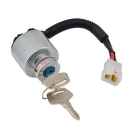 66101-55200 66101-55202 Ignition Switch Compatible with Kubota ZD18 ZD21 ZD25F ZD28 BX1500D BX1800D BX1830D BX2200D BX2230D BX22D BX23D G2160 G2460G TG1860 G1700 G1800 G1900 G2000 with 2 Keys