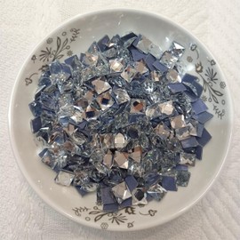 Finstone Rhinestones hotfix,Iron on Rhinestones (Crystal, Square 8 x 8 mm,500 pcs/pkg)