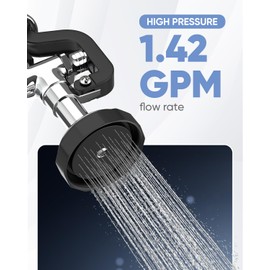 Pre Rinse Sprayer Dishwash for Kitchen: Rnatflu Commercial Sink Faucet Sprayer Head Replacement Part - 1.42 GPM High Pressure Handheld Washing Pull Down Spray Valve Assembly