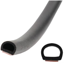 Health Refe Universal Weather Strip, D Type, 32.8 ft (10 m), Door Guard, Rubber Molding, For Cars, Quiet, Insulated, High Airtight, Aero, Gaps, Small