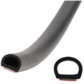 Health Refe Universal Weather Strip, D Type, 32.8 ft (10 m), Door Guard, Rubber Molding, For Cars, Quiet, Insulated, High Airtight, Aero, Gaps, Small