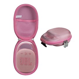 Adada Hard Travel Case for JBL Clip 5- Portable Mini Bluetooth Speaker (Pink)