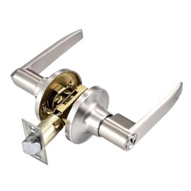 Door Handle with Entry Lever [Three Key Lock] for Office or Front Door with Finish, Classic Series