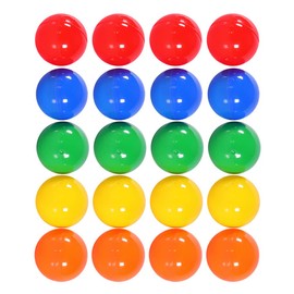 4CM Hollow Bingo Lotto Game Ball 50pcs Plastic Colorful Balls Raffle Balls Table Activity Balls Fillable Easter Egg Toy Vending Machine Capsules
