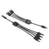 One Pair Solar Panel Adapter Y Branch 1 to 4