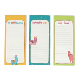Inkdotpot Pack of 3 Magnetic Fridge To,Do List Notepads- Magnetic Memo Pads For Refrigerator- (50 Sheets Each)