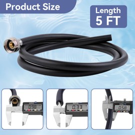 5 Feet Dehumidifier Drain Hose, 3/4 Inch FHT Connection, Brass Interface to Prevent Water Leakage, Hose Replacement Suitable for the Majority of Dehumidifiers