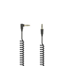 Hama Coiled Cable Jack 3.5mm 90°/conn Male Stereo 0.75m