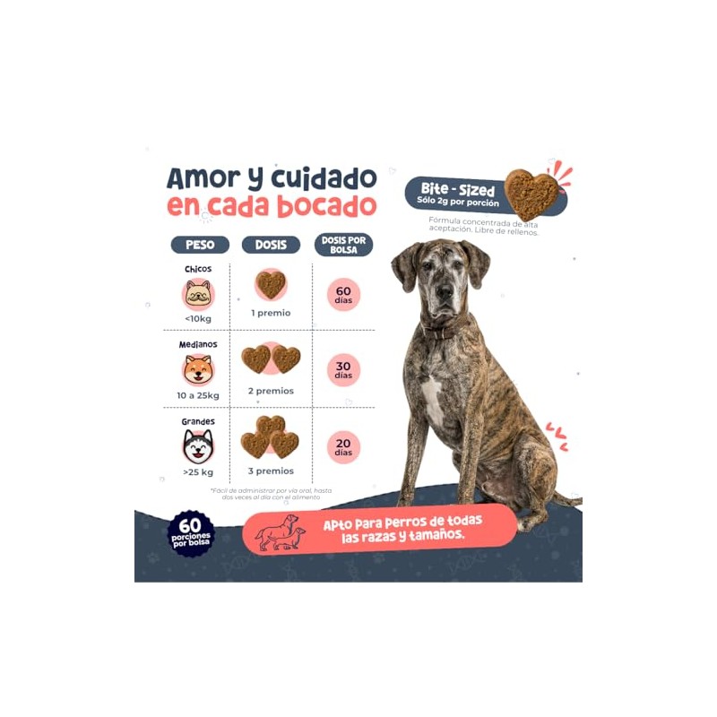 Waggys NAD+, Suplemento Antiedad y Longevidad para Perros, 60 pzs