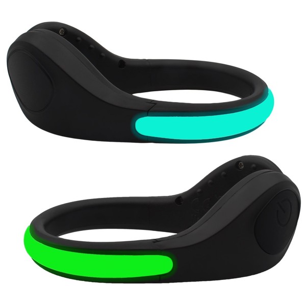 Shoe Clip Lights (2 Pack) Reflective Safety Night Running Gear