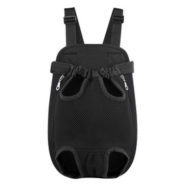 FunnAura Dog Backpack Carrier, Adjustable & Breathable Front Dog Rucksack Carrier for Small Medium Dogs (S)