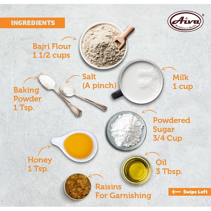AIVA Pearl Millet Flour | Bajri Flour 2 Pound Bajra