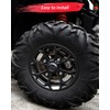 SAUTVS Black Wheel Hub Caps for Polaris RZR XP 1000/XP