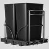 ANASTA Dual Pull Out Trash Can Under Cabinet 35 QT