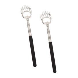 wumio 伸縮 孫の手 熊の手 2本セット 最長57cm 軽量 コンパクト 携帯 カバン まごの手 背中 痒い 掻く ステンレス シンプル 敬老の日 プレゼント まごのて 伸びる