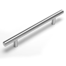 goldenwarm Furniture Handle, Cupboard, Drawer, Door Handle, Bar Handle, LS201BSS128, Hole Spacing 128 mm, Hollow Stainless Steel Kitchen Cupboard, Wardrobe Pull Handle, Pack of 1
