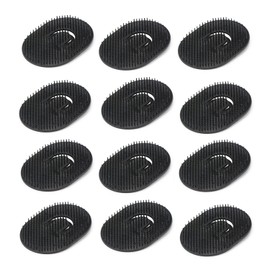 12pcs Palm Brush for Men, Segbeauty Portable Hair Brushes Plastic Beard Comb Shampoo Brushes Pocket Comb Scalp Massage Brush for Travel