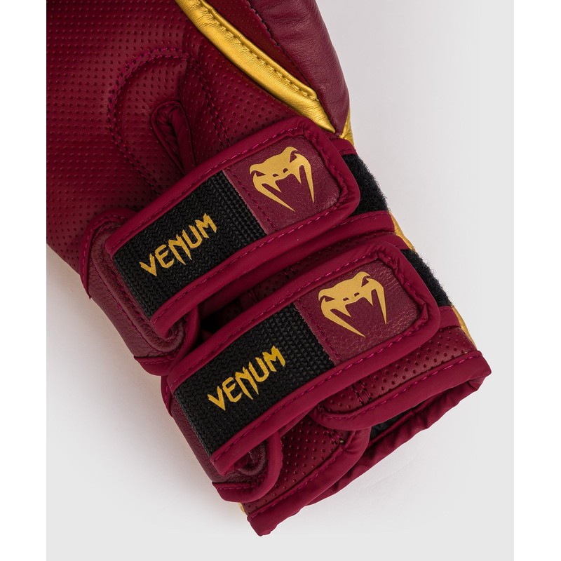 Venum Reverso Boxing Gloves - Cherry Red/Gold - 14-Ounce