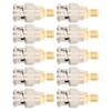 10Pcs RF Coaxial Adapter Cable Connector SMA Female to BNC