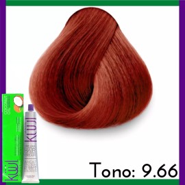 Kuul Tinte Tono 9.66 Rubio Clarisimo Rojo Intenso Tubo90g