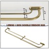 Lwiiom Double Curtain Rod for Windows 28 to 48 Inch,Adjustable