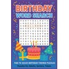 Birthday Word Search: Easy-to-Read | 6x9 Inches, 110 Pages |