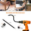 Flexible Drill Bit Extension Set & Universal Socket Tool, Bendable