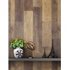 FunStick 36" x 200" Brown Shiplap Peel and Stick Wallpaper