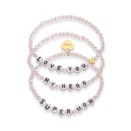 Mother's Day Gifts for Mom Bracelets Happy Mother's Day Gift for Mama Easter Birthday Christmas My Hero Jewelry(Super Mom)