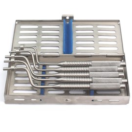 AAPROTOOLS OSTEOTOMES Set Dental IMPLANT Bone Spreading Adjustable Screw CONCAVE TIP with Sterilization Cassette A+ Quality