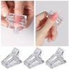 Pack of 10 polygel nail clips, nail tool clip, transparent