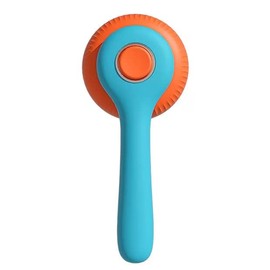 Wintecoland Pet Grooming Cat and Dog Brush, Self-Cleaning Sliker Brush for Removes Mats, Tangles, and Loose Hair, Shedding Brush for Short or Long Haired Cats/Dogs (Blue+Orange)