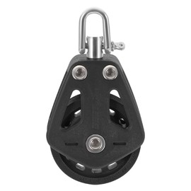 VILLCASE Sailing Pulley Blocks, Nylon Sailboat Pulley Stainless Steel Pulling Roller Single Swivel Silence Rotation Traction Wheel for Boat Kayaking