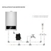 Water Pressure Booster Pump, 24V Portable Automatic Booster Pump, 100W