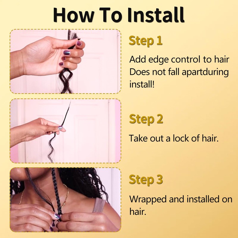 LPARMJIT Deep Wave Bulk Hair for Braiding, 18 Inches, 2