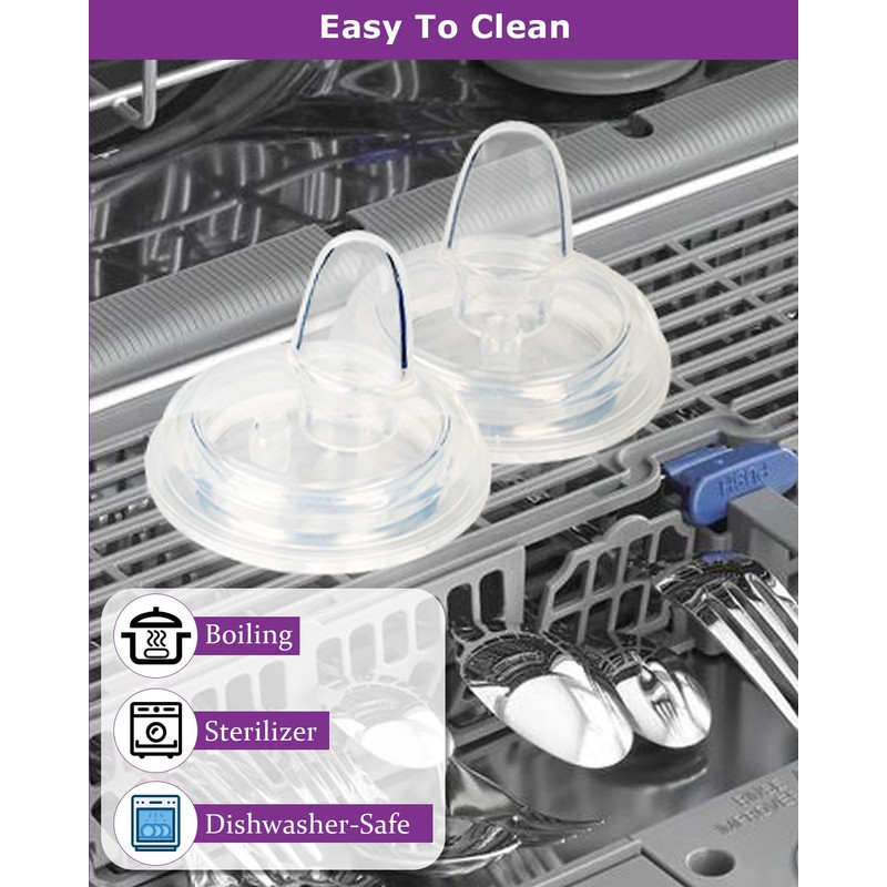 Sippy Nipple for Dr. Brown's Wide-Neck Baby Bottles and Sippy