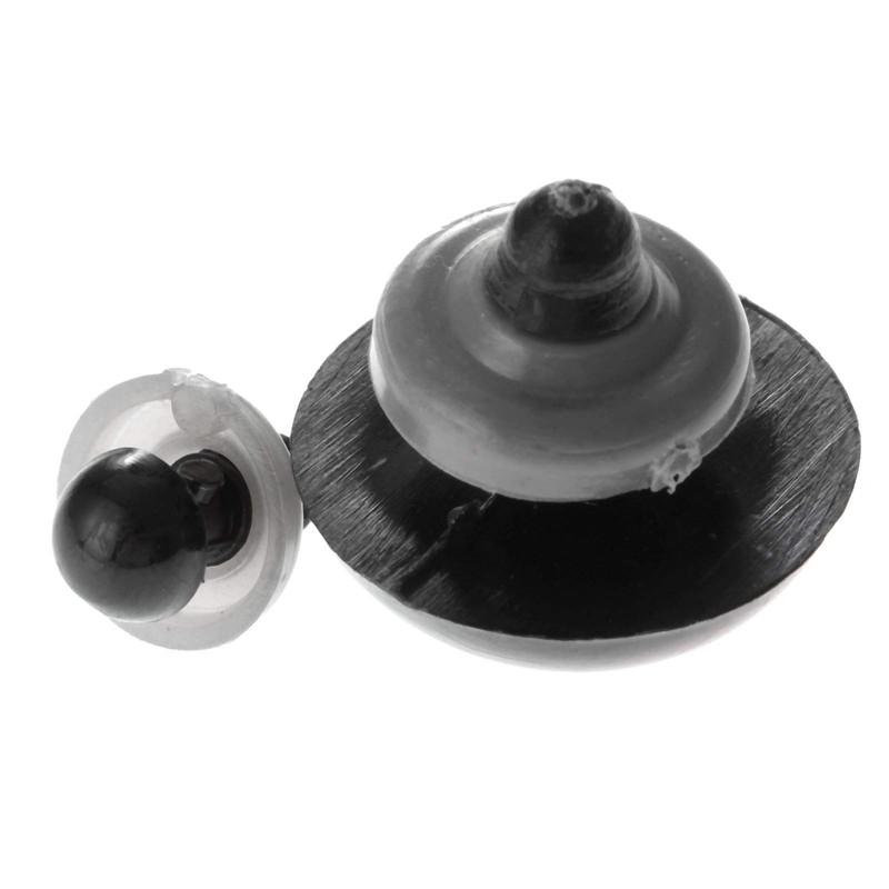 dophee 20Pcs Black Plastic Safety Eyes with Washers, Craft Eyes,