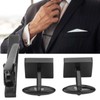 Cufflinks Tie Clip Set Stainless Steel Classic Business Style Electroplating