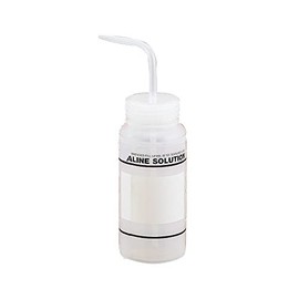 As One 11646-0617 Wash Bottle with Label, 1-8542-07 Physiological Salt Water