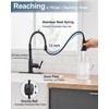 HOIGY Black Kitchen Faucet with Pull Down Sprayer, 3-Function Kitchen
