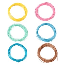 PandaHall Waxed Thread 60M 0.5mm Braided Macrame Cord Thin Cord for DIY Crafts Friendship Bracelet Necklace Jewelry Making