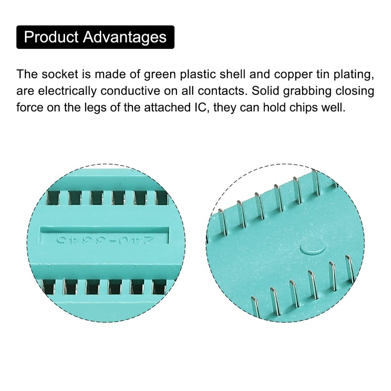 PATIKIL Universal IC Test ZIF Socket 40 Pin 2.54 mm
