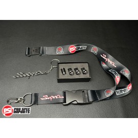 PRO SPEC IMPORTS - Carbon 3pc Supra COMBO! Carbon fibre Supra valve stem caps, Carbon fibre Supra keychain, Supra lanyard - for Toyota Supra JZA80 (Mk4), A70 (Mk3), A90 (Mk5), A91, KEY-B-SVCF-03