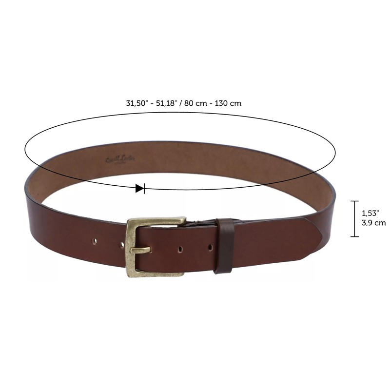 Gusti Jori Simple Leather Belt with Golden Buckle Accessories Women's
