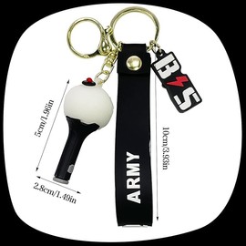 PYTRARTY BTS Key Fob, BTS Merch, BTS Key Pendant, BTS Keychains, BTS Backpack Keyring, Pendant BTS Fans, BTS Merch for Boys and Girls, Ferrous