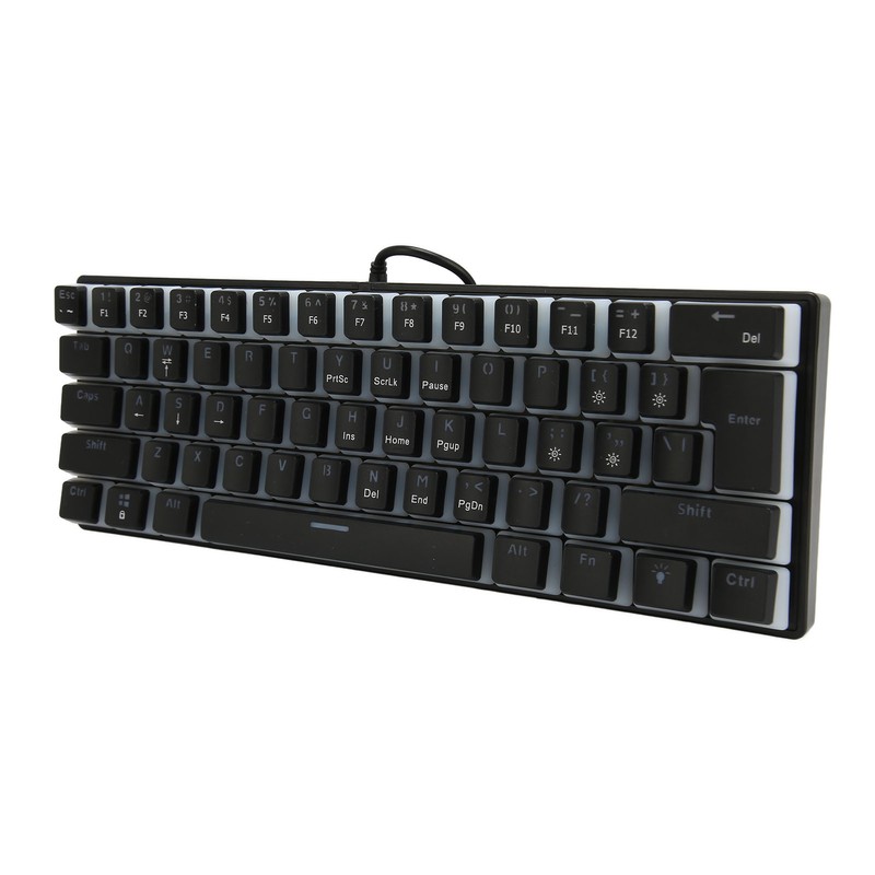 Mechanical Keyboard 61 Key RGB Lighting Blue Switch Ergonomic 60%