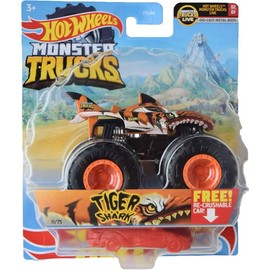 Hot Wheels Monster Trucks Tiger Shark, re-Crushable 11/75
