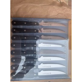 ZWILLING J.A. HENCKELS J A Henckels 8 Piece Eversharp Steak Knife Set Knives Stainless Steel Serrated